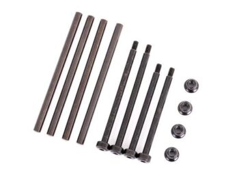 Traxxas TRX9540 Suspension pin set, front & rear (hardened steel), 4x67mm (4), 3.5x48.2mm (2), 3.5x56.7mm (2)/ M3x0.5mm NL, flanged (2) - een set don