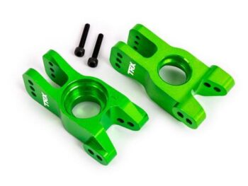 Traxxas TRX9552G CARRIERS, STUB AXLE, 6061-T6 ALUMINUM (GREEN-ANODIZED) (LEFT AND RIGHT) - twee felgroene