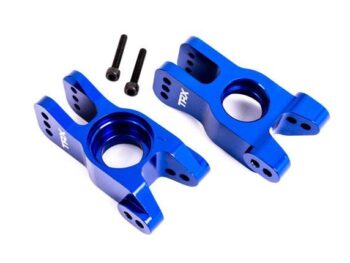 Traxxas TRX9552X CARRIERS, STUB AXLE, 6061-T6 ALUMINUM (BLUE-ANODIZED) (LEFT AND RIGHT) - twee blauw ge