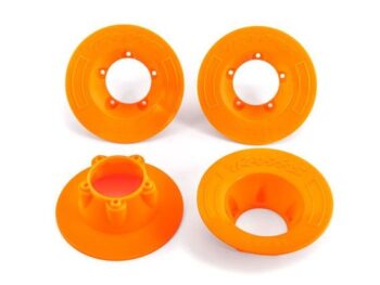 Traxxas TRX9569T Wheel covers, orange (4) (fits #9572 wheels) - vier oranje kunst