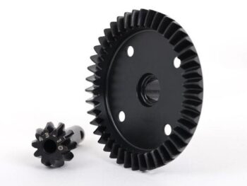 Traxxas TRX9579R Ring gear, differential/ pinion gear, differential (machined) (front or rear) - twee zwarte