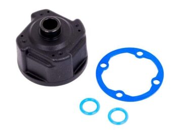 Traxxas TRX9581 Carrier, differential/ differential bushing (metal)/ o-rings (2)/ ring gear gasket - een