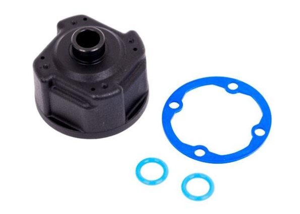 Traxxas TRX9581 Carrier, differential/ differential bushing (metal)/ o-rings (2)/ ring gear gasket