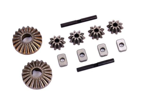 Traxxas TRX9582 Gear set, differential (output gears (2)/ spider gears (4)/ spider gear shafts (2)/ spacers (4))