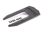 Skidplate, chassis, graphite gray (fits Sledge)