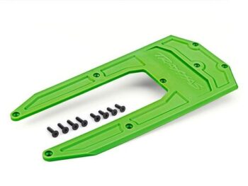 Traxxas TRX9623G Skidplate, chassis, green (fits Sledge) - een