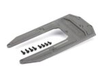 Skidplate, chassis, gray (fits Sledge)