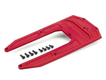 Traxxas TRX9623R Skidplate, chassis, red (fits Sledge) - een