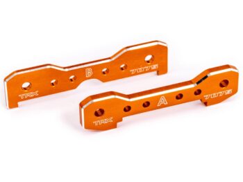 Traxxas TRX9629T Tie bars, front, 7075-T6 aluminum (orange-anodized) (fits Sledge)