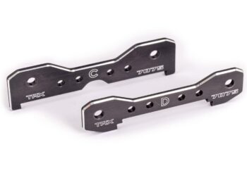 Traxxas TRX9630A Tie bars, rear, 7075-T6 aluminum (dark titanium-anodized) (fits Sledge) - twee don
