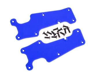 Traxxas TRX9633X Suspension arm covers, blue, front (left and right)/ 2.5x8 CCS (12) - twee held