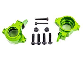 Traxxas TRX9635G STEERING BLOCKS, 6061-T6 ALUMINUM (GREEN-ANODIZED), LEFT & RIGHT - twee felgro