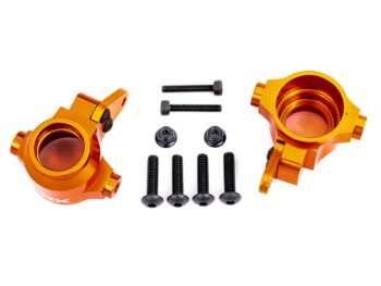 Traxxas TRX9635T STEERING BLOCKS, 6061-T6 ALUMINUM (ORANGE-ANODIZED), LEFT & RIGHT - twee oranje