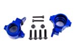 STEERING BLOCKS, 6061-T6 ALUMINUM (BLUE-ANODIZED), LEFT & RIGHT