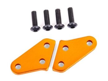 Traxxas TRX9636T Steering block arms (aluminum, orange-anodized) (2) (fits #9537 and 9637 steering blocks) - twee oranje