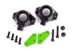 Steering block arms (aluminum, green-anodized) (2)/ steering blocks, left or right