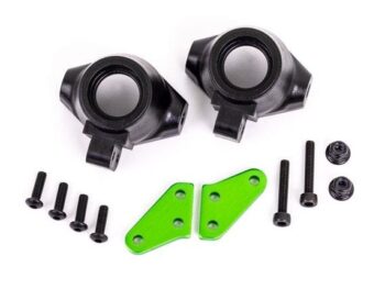 Traxxas TRX9637G Steering block arms (aluminum, green-anodized) (2)/ steering blocks, left or right - een set RC