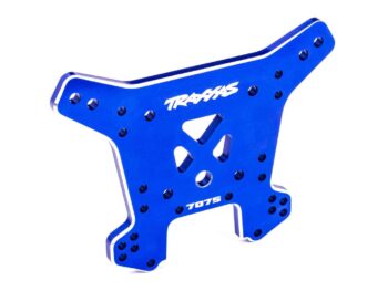 Traxxas TRX9638 Shock tower, rear, 7075-T6 aluminum (blue-anodized) (fits Sledge) - blauw-gean