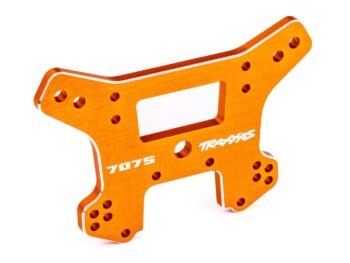 Traxxas TRX9639T Shock tower, front, 7075-T6 aluminum (orange-anodized) (fits Sledge) - oranje-geanodiseerde