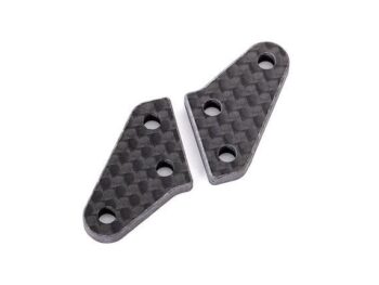 Traxxas TRX9642 Steering block arms, carbon fiber (2) (fits #9635 series & 9637 series steering blocks) - twee donker