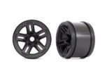 Wheels, 3.8′ (black) (2) (17mm splined)