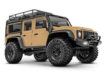 Traxxas TRX97054-1TAN Traxxas TRX-4M 1/18 Scale and Trail Crawler Land Rover 4WD Electric Truck with TQ Tan - een