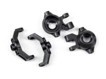 Traxxas TRX9732 Steering blocks, left & right/ caster blocks (c-hubs), left & right - vier zwarte, kunst