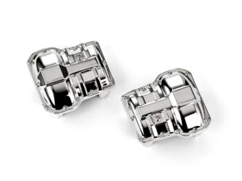 Traxxas TRX9738-CHR Bright Chrome Axle Covers (F&R) - twee glanzend
