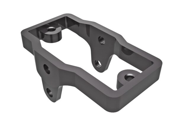 Traxxas TRX9739-GRAY Servo mount, 6061-T6 aluminum (dark titanium-anodized)
