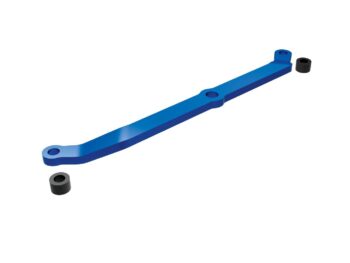Traxxas TRX9748-BLUE Steering link, 6061-T6 aluminum (blue-anodized)/ servo horn, metal/ spacers (2)/ 3x6mm CCS (with threadlock) (1)/ 2.5x7mm SS (with threadlock) (1) - een