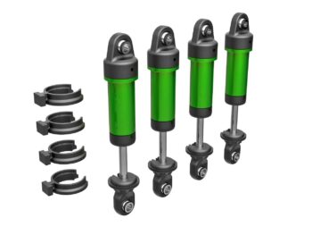 Traxxas TRX9764-GRN Shocks, GTM, 6061-T6 aluminum (green-anodized) (fully assembled w/o springs) (4) - vier groene, gean