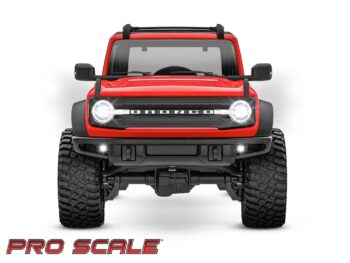 Traxxas TRX9783 LED light set, front & rear, complete (includes light harness, 1.6x10mm BCS (self-tapping) (2), 1.6x7mm BCS (self-tapping) (2), zip ties (2)) (fits #9711 body) - de voorkant van een