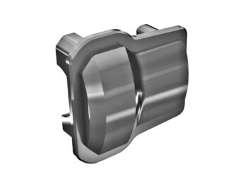 Traxxas TRX9787-GRAY Axle cover, 6061-T6 aluminum (dark titanium-anodized) (2)/ 1.6x12mm BCS (with threadlock) (8) - een gl