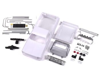 Traxxas TRX9811 Body, Chevrolet K10 Truck (1979), complete (unassembled) (white, requires painting) (includes grille, side mirrors, door handles, roll bar, windshield wipers, & clipless mounting) (requires #9835 front & rear bumpers)