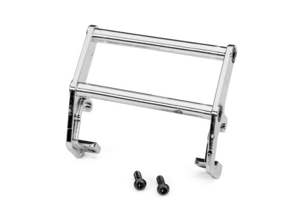 Traxxas TRX9833 Push bar, bumper, chrome (assembled) (fits #9834 bumper)