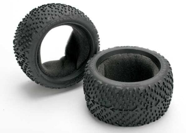 Traxxas TRX5570 Tires, Victory 2.8 (rear) (2)/ foam inserts (2), TRX5570