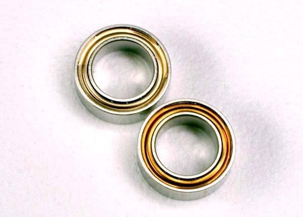 twee rc kogellagers zilver goud Traxxas TRX2728 Ball bearings (5x8x2.5mm) (2), TRX2728 - twee ronde
