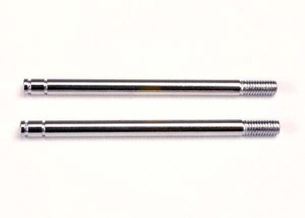 Traxxas TRX1664 Shock shafts, steel, chrome finish (long) (2), TRX1664