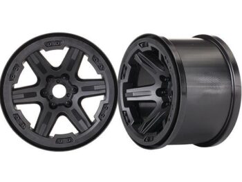Traxxas TRX8671 Wheels, 3.8' (black) (2) (17mm splined) - twee