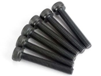 Traxxas TRX2585 Cylinder head bolts, marine 3x20mm CS (6) (TRX 2.5), TRX2585 - zes zwarte