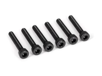 Traxxas TRX2583X Screws, 3x18mm cap-head machine (hex drive) (6) - zes zwar