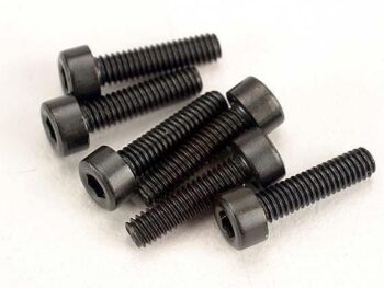 Traxxas TRX3229 Screws, 2.5x10mm cap-head machine (hex drive) (6), TRX3229 - een stapel zwar