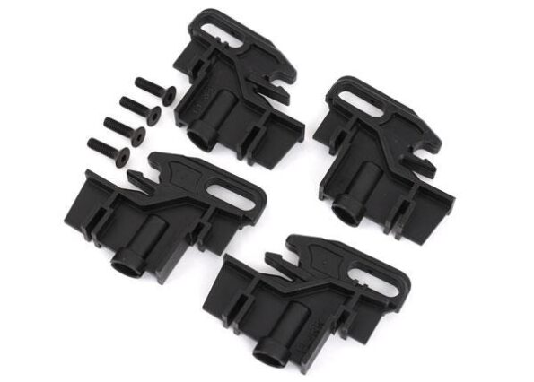 Traxxas TRX7833 Battery hold-down mounts, left (2)/ right (2)/ 4x15mm CCS (4)