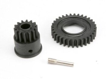 Traxxas TRX5586 Gear, 1st speed 32T/ input gear 14T, TRX5586 - twee zwarte