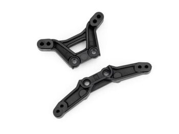 Traxxas TRX10538 Shock tower, front & rear - twee zwar