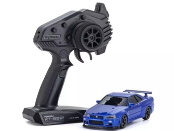 Kyosho 32658MB Mini-Z AWD Nissan Skyline GT-R R34 Metallic Blue (MA020N-L) Readyset RTR