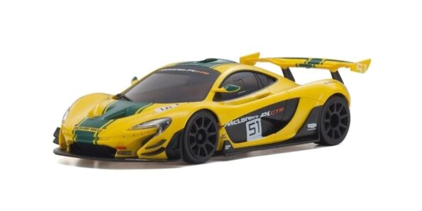 Kyosho MZP260YG Autoscale Mini-Z McLaren P1 GTR Yellow/Green (W-MM) Mini-Z body