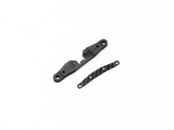 XBILITY RC XB-138 Xbility Carbon Caster Plate (1.5 Degree) for XB-SF Front (1pc) - twee zwarte onderdelen van koolstof