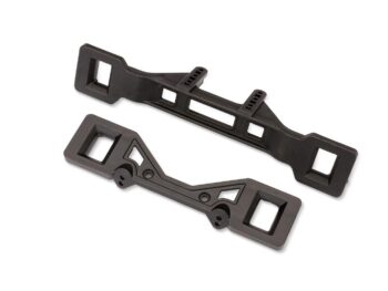 Body mounts (front & rear) (for clipless body mounting) - twee zwarte kunststof onder