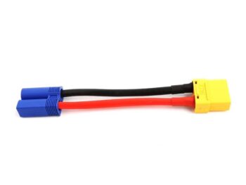 Gens Ace EC5-XT90-Adapter EC5 to XT90 Connector Adapter - een adapterkabel met een blauwe EC